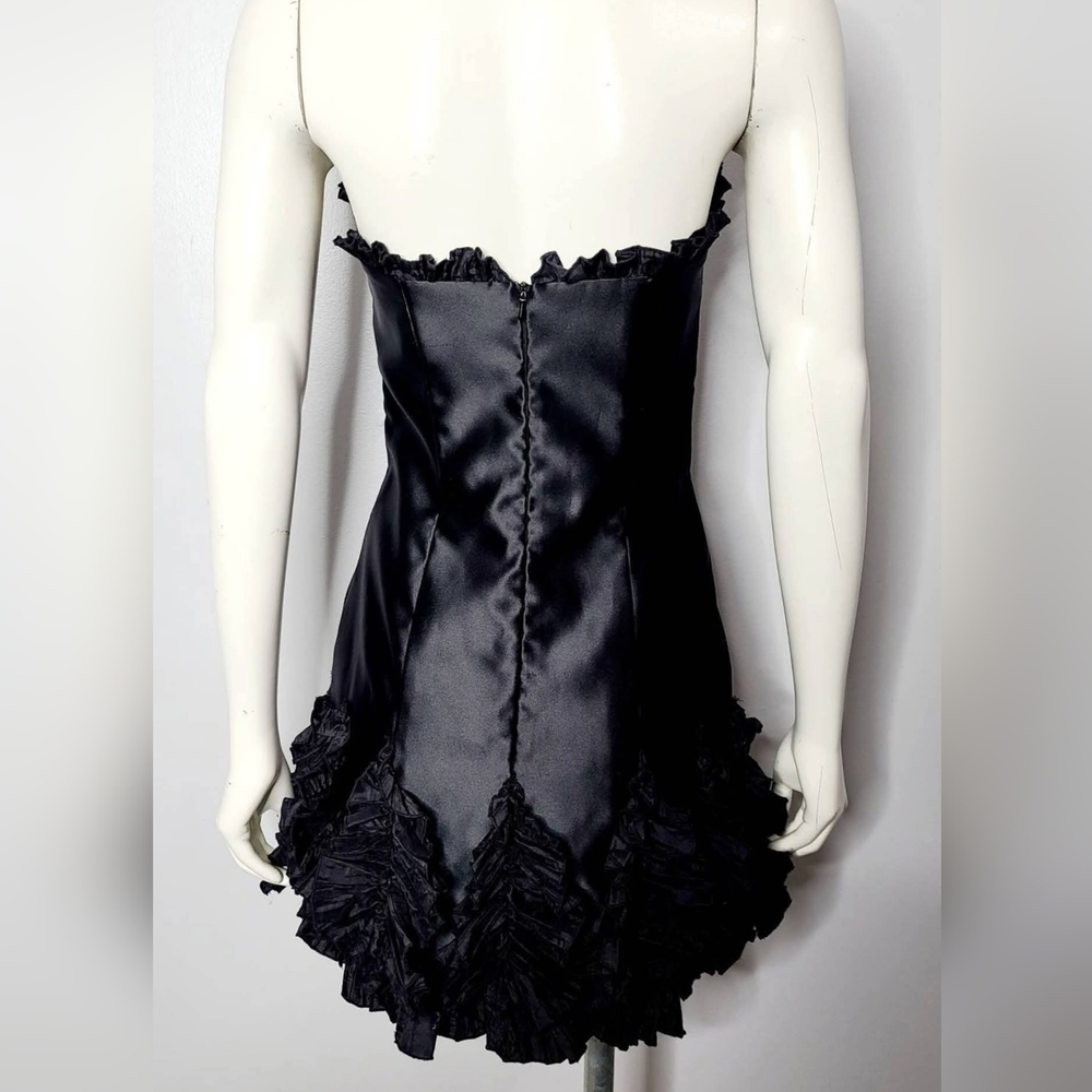 Y2K Gunne Sax Jessica McClintock Black Formal/Prom Dress - Picture 4 of 5